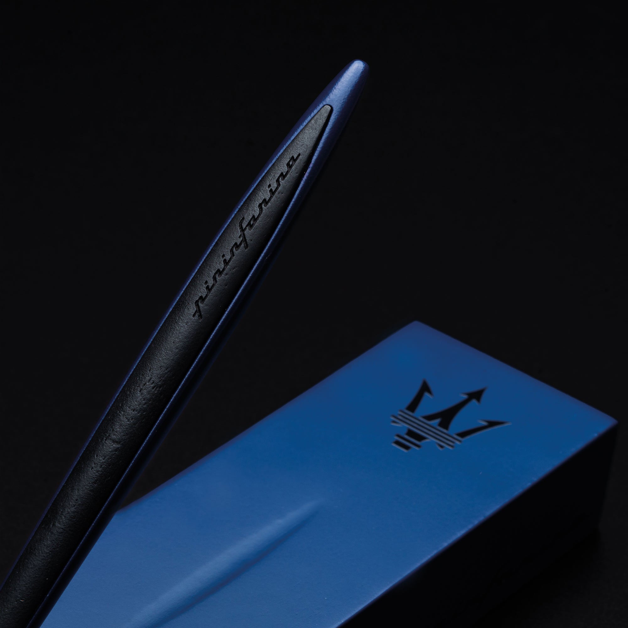 Maserati Pininfarina Cambiano Ink – Ballpoint Stylus with Wooden Display Base, Special Edition Maserati