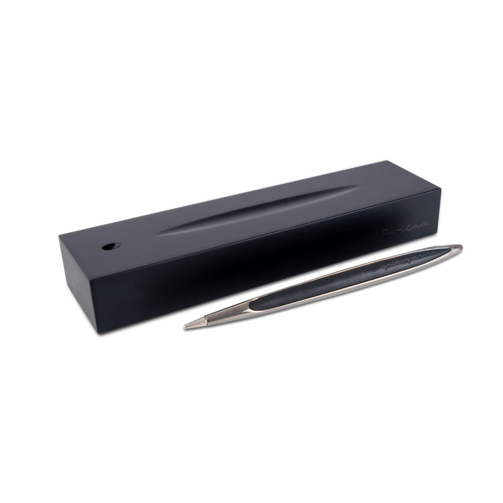 Pininfarina Cambiano Black Edition – Ballpoint with Solid Wood Base