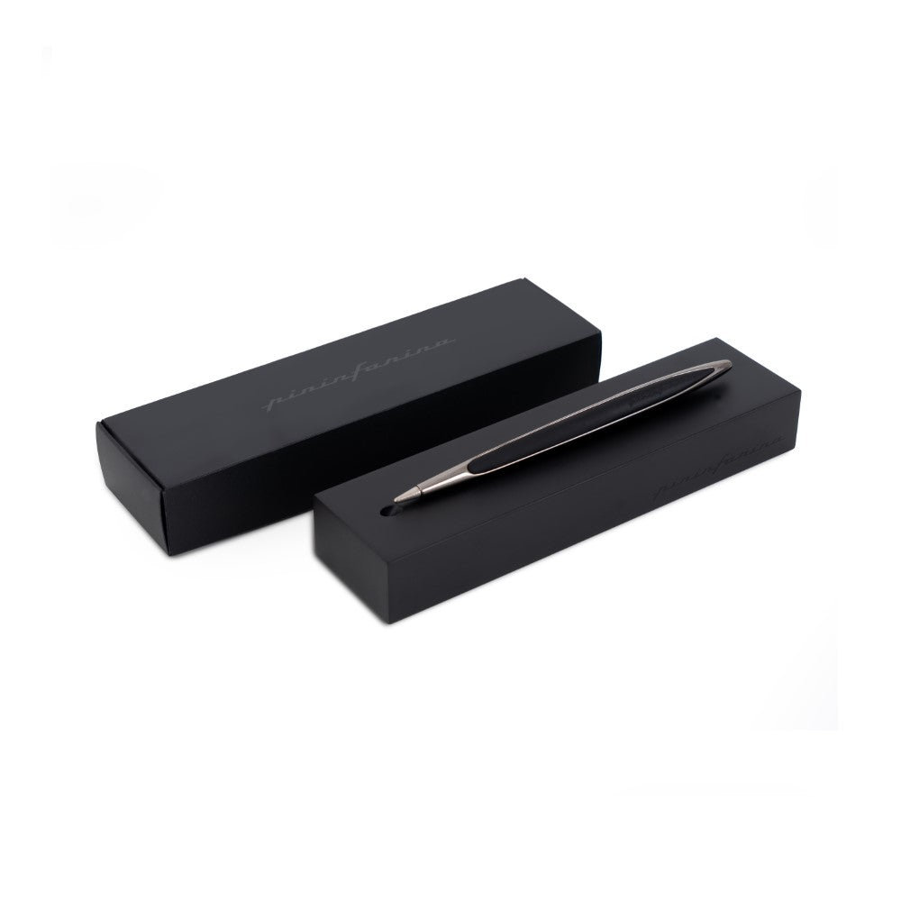 Pininfarina Cambiano Black Edition – Ballpoint with Solid Wood Base