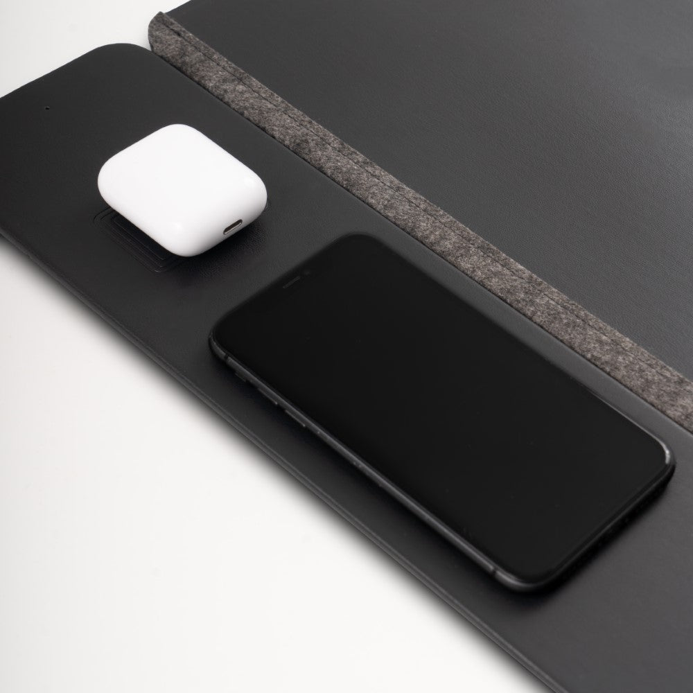 Pininfarina DeskPro with Wireless Charging – Multifunctional Desk Pad