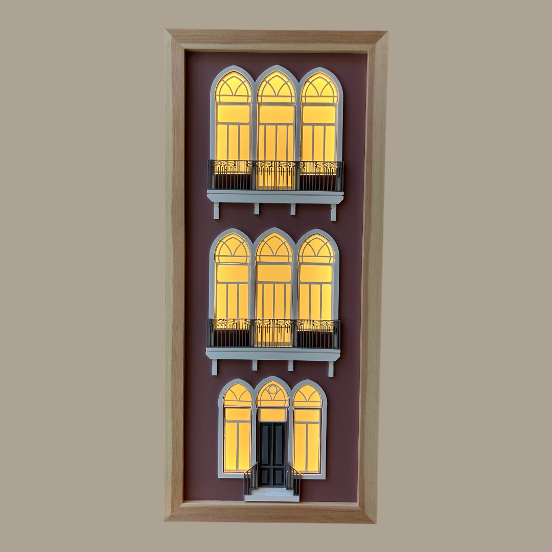 MB - Light Box Triple Arches 3 Levels