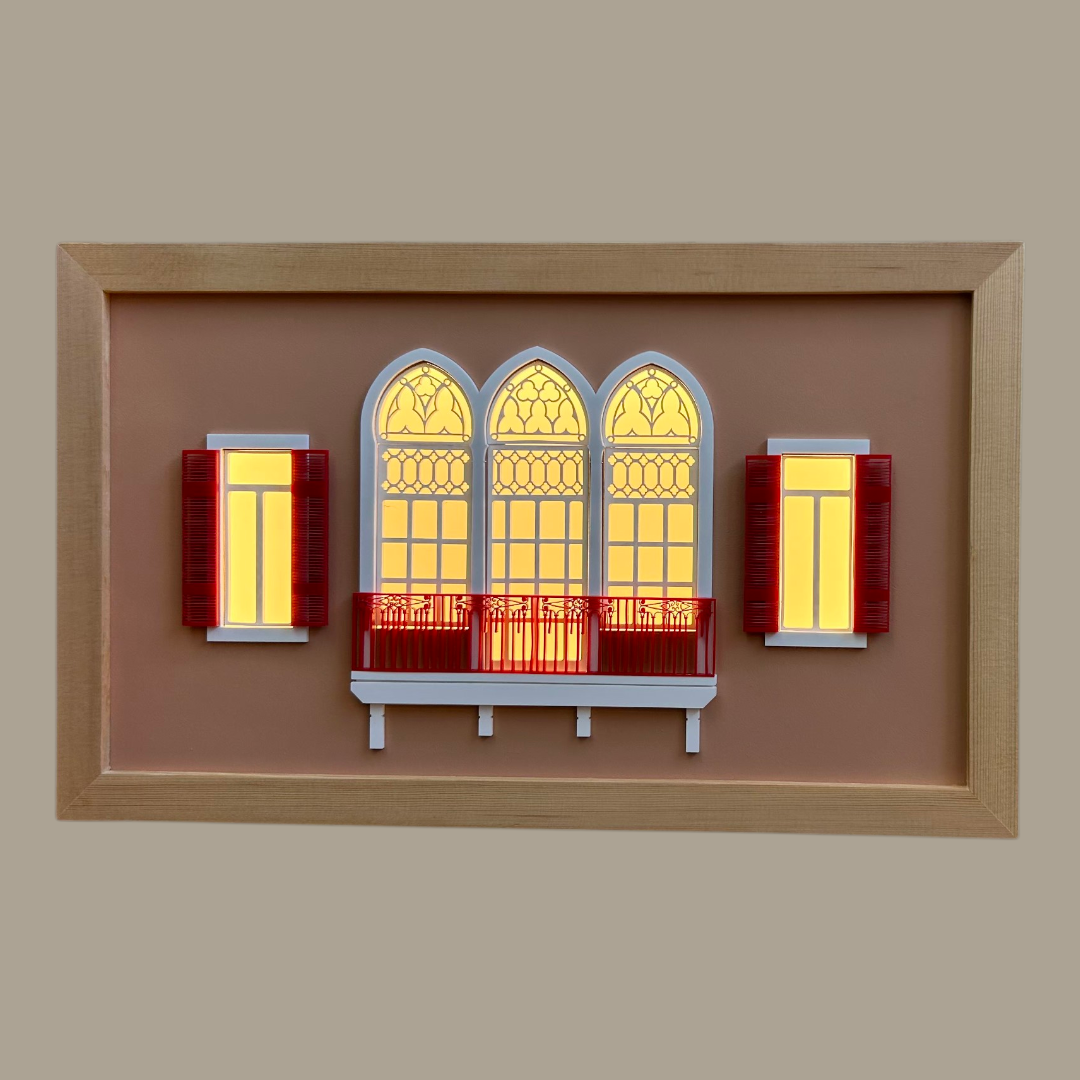 MB - Light Box Triple Arches 2 Windows