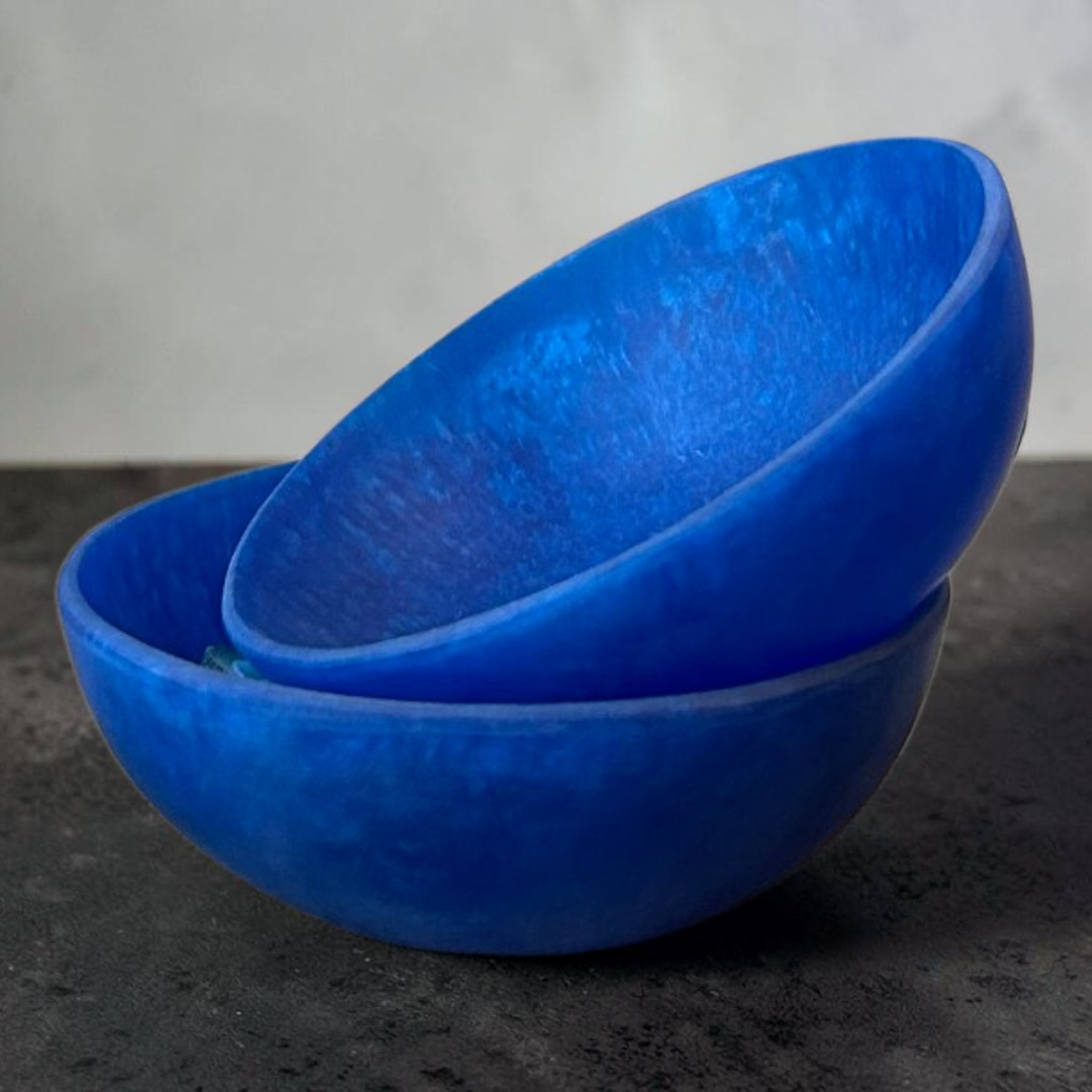Dark Blue Resin Bowl