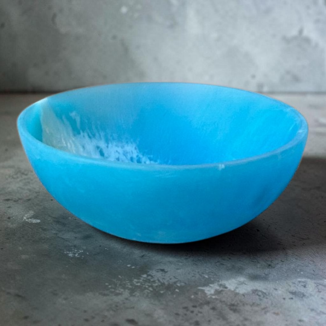 Blue Resin Bowl