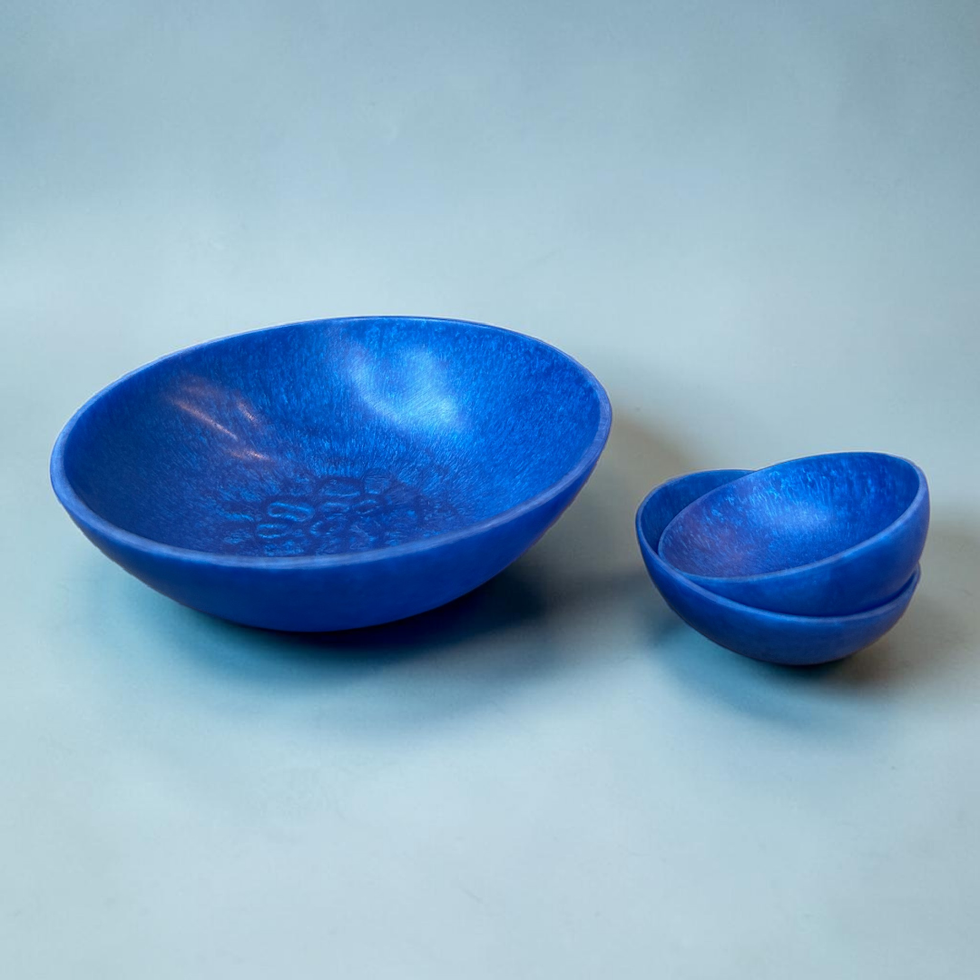 Dark Blue Resin Bowl