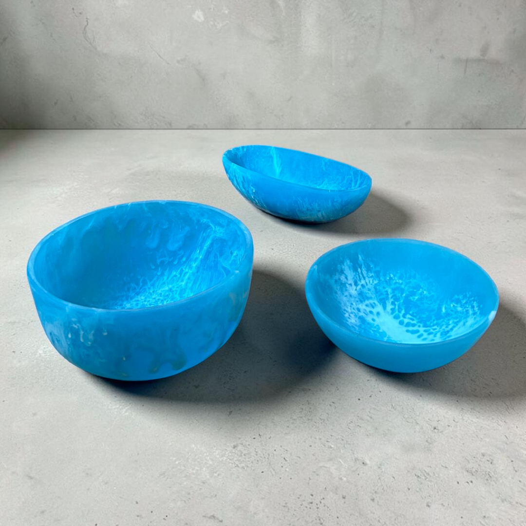 Blue Resin Bowl