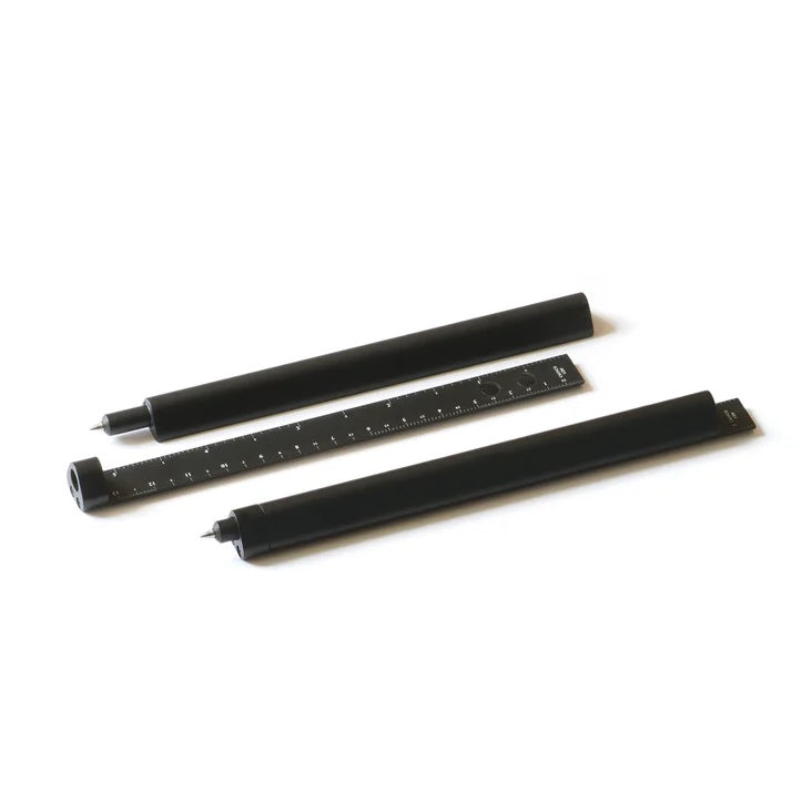 HMM Slide Black - Ruler & Pen