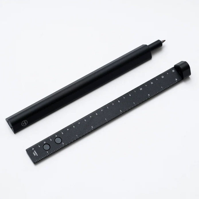 HMM Slide Black - Ruler & Pen