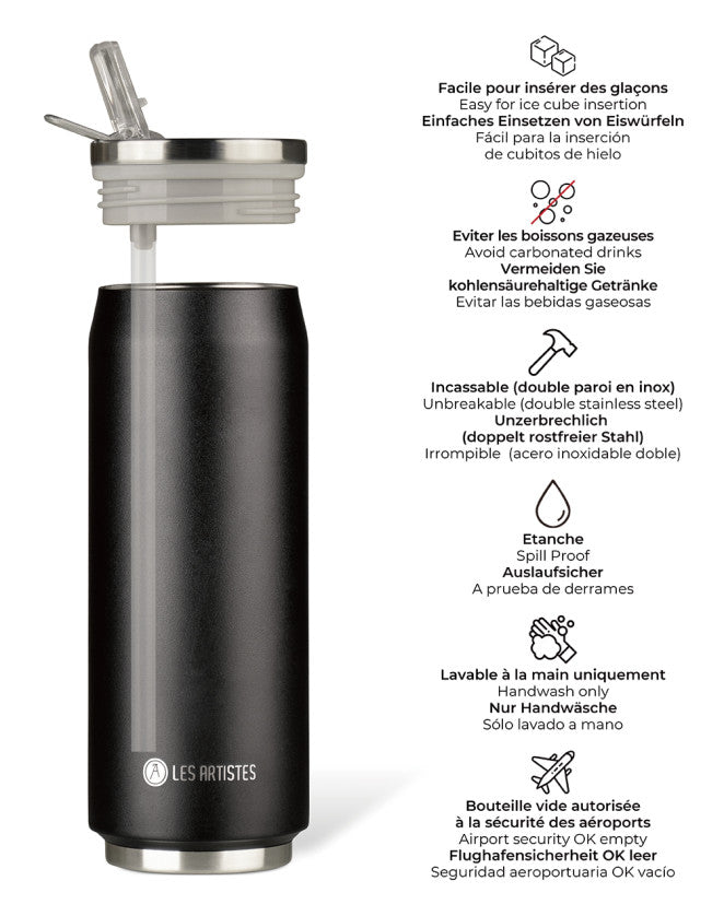 Les Artistes Paris - Insulated Can Blackcurrant 500ml