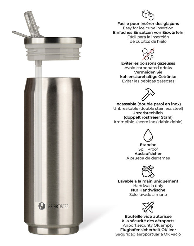 Les Artistes Paris - Insulated Can Silverstar 500ml