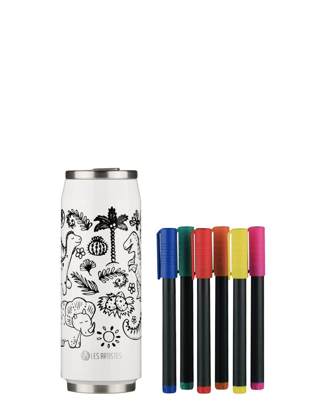 Les Artistes Paris - Insulated Can - Creative Color Set Dino 500ml