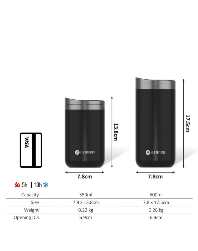 Les Artistes Paris - Insulated Mug Blue Pearl 500ml