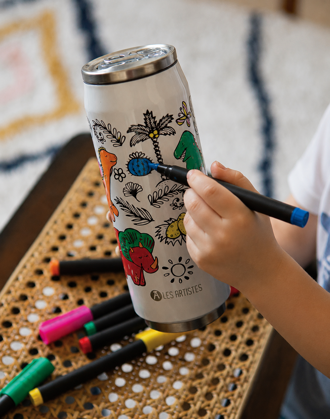 Les Artistes Paris - Insulated Can - Creative Color Set Dino 500ml