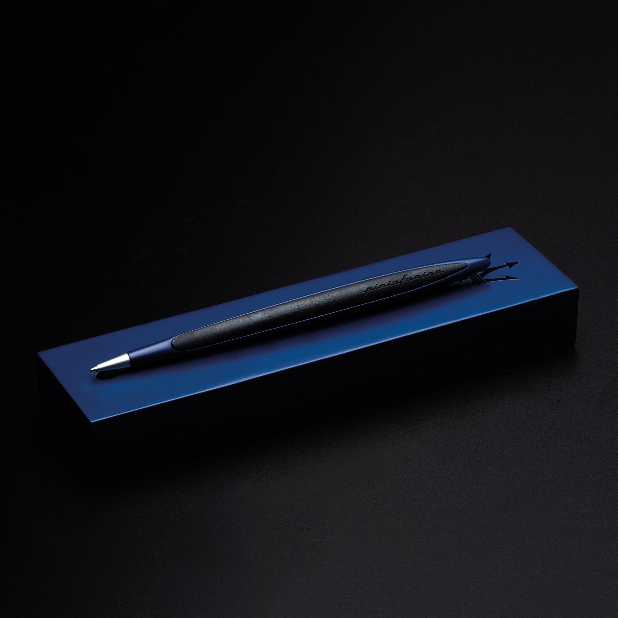 Maserati Pininfarina Cambiano Ink – Ballpoint Stylus with Wooden Display Base, Special Edition Maserati