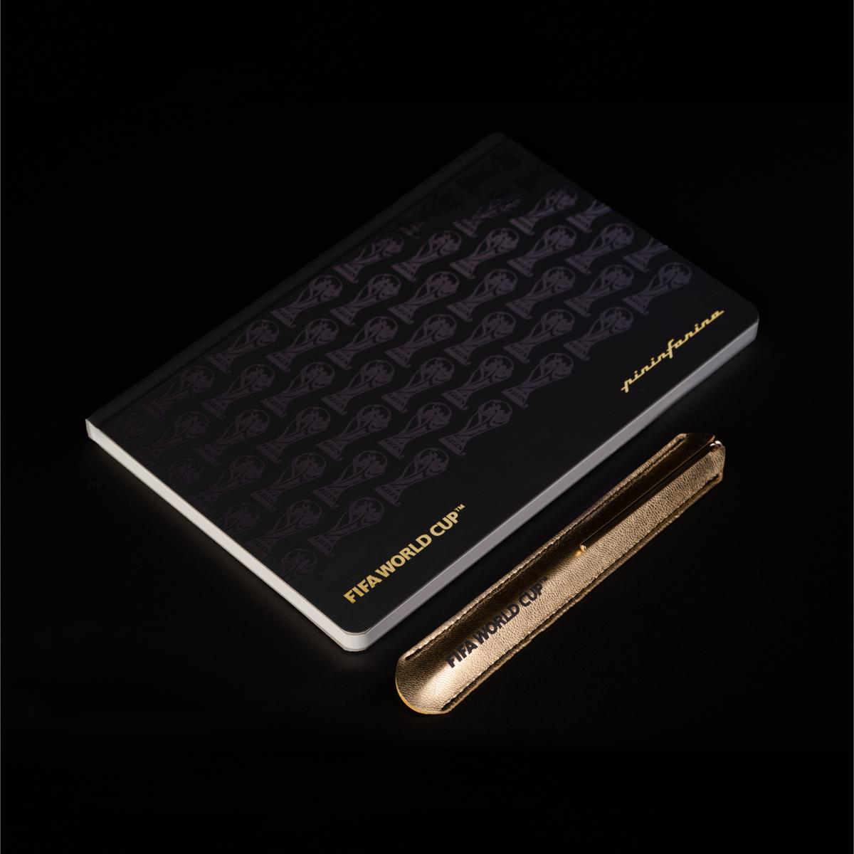 Pininfarina Writing Set FIFA – Stone Paper Notebook + Gold-Plated Grafeex Ballpoint with Matching Case