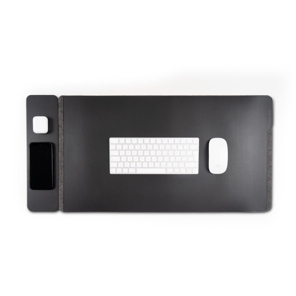 Pininfarina DeskPro with Wireless Charging – Multifunctional Desk Pad