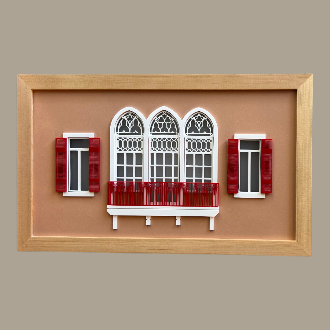 MB - Light Box Triple Arches 2 Windows
