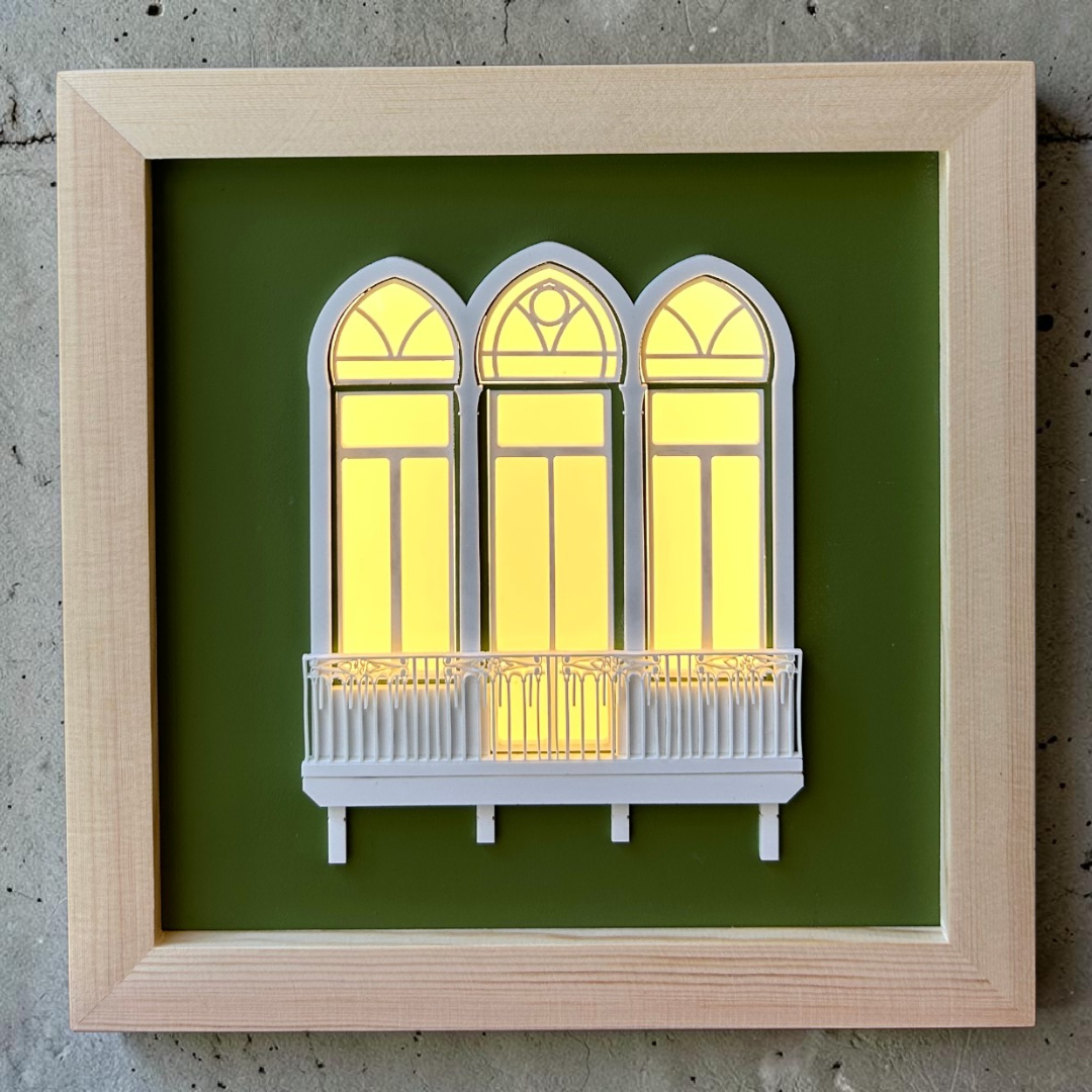 MB - Light Box Detailed Triple Arches
