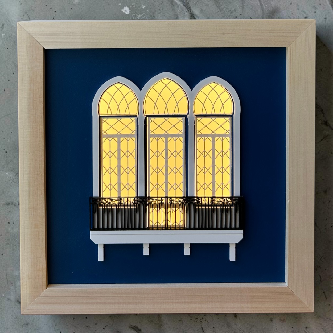 MB - Light Box Detailed Triple Arches