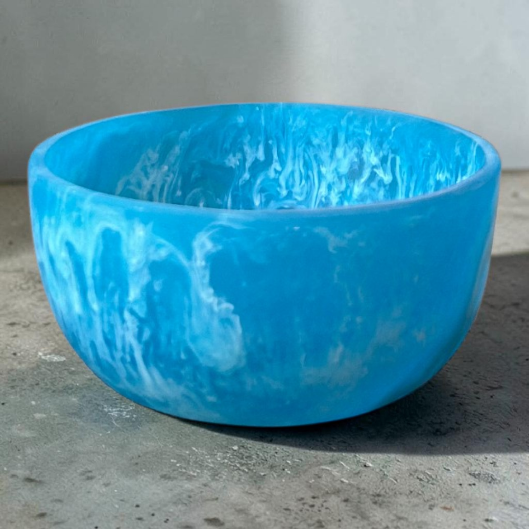 Blue Resin Bowl