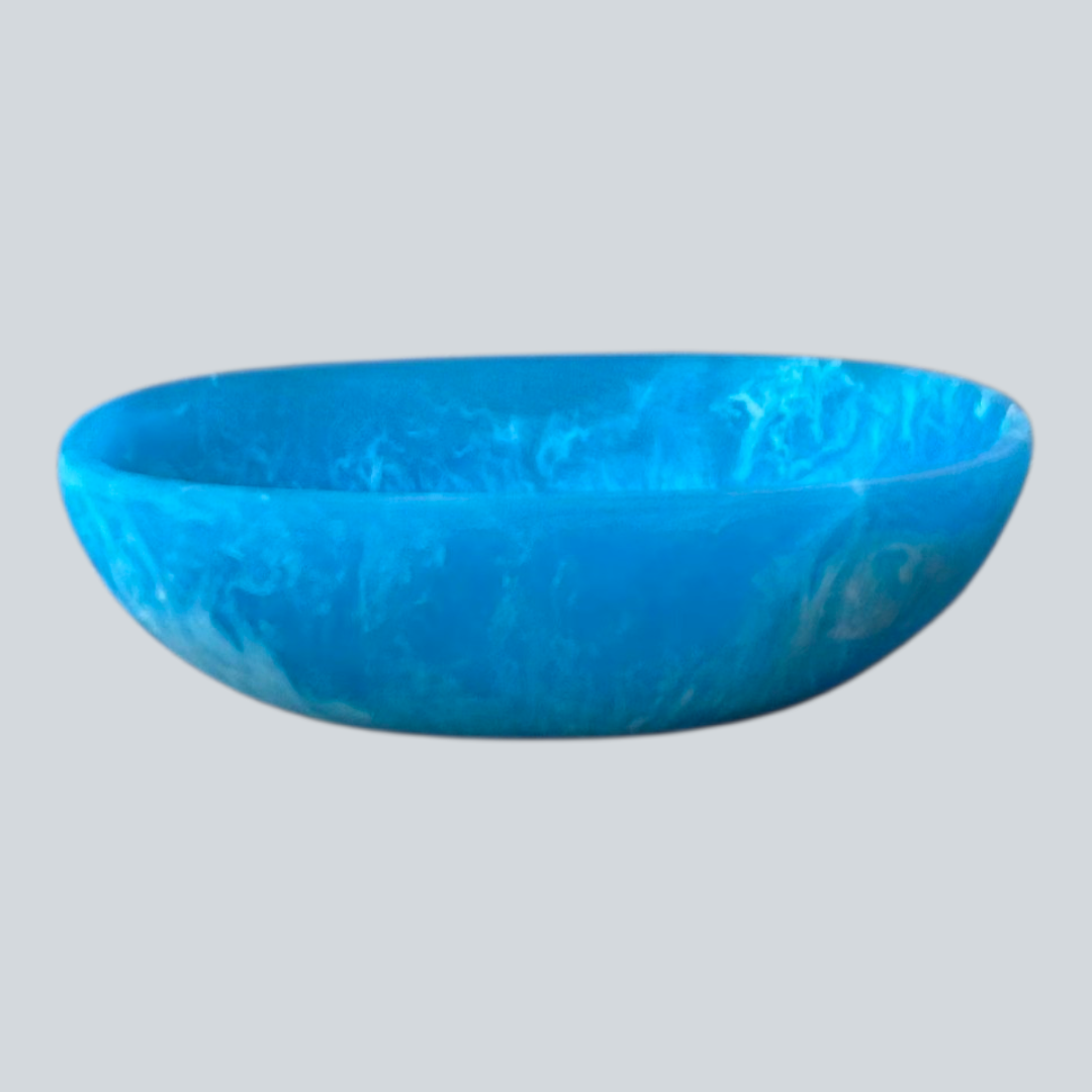 Blue Resin Bowl Bateau