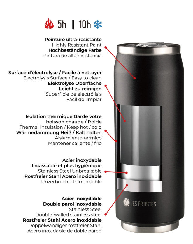 Les Artistes Paris - Insulated Can Silverstar 500ml
