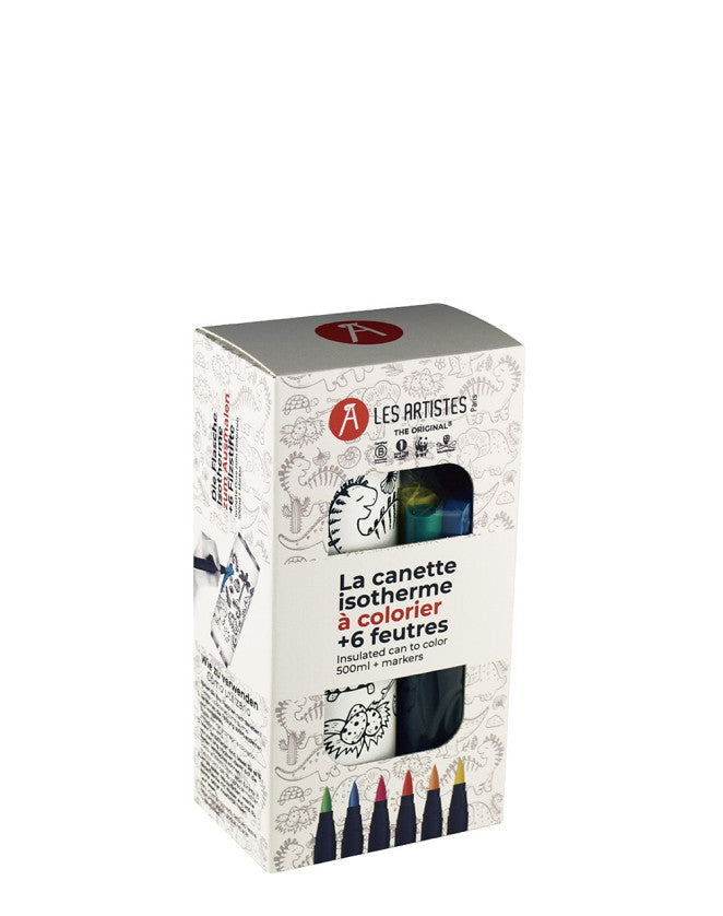 Les Artistes Paris - Insulated Can - Creative Color Set Dino 500ml