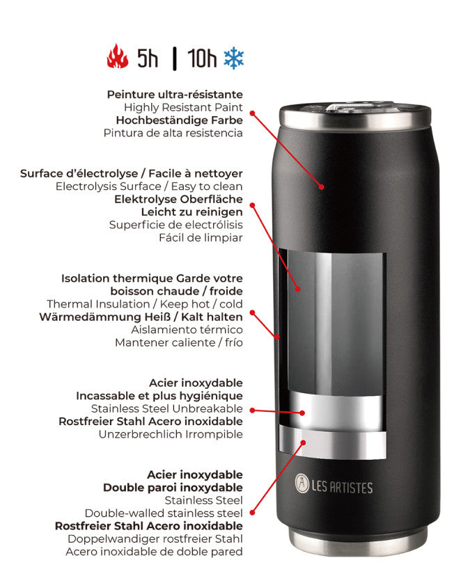 Les Artistes Paris - Insulated Can - Creative Color Set Dino 500ml