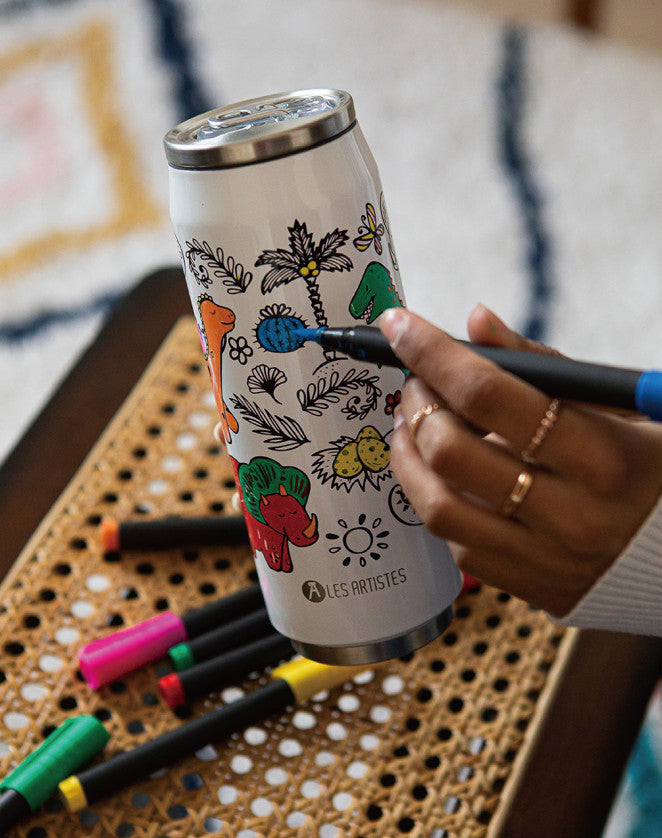 Les Artistes Paris - Insulated Can - Creative Color Set Dino 500ml