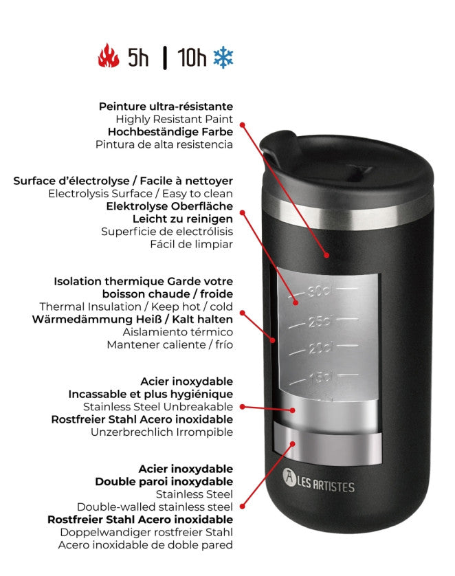 Les Artistes Paris - Insulated Mug Heart 350ml